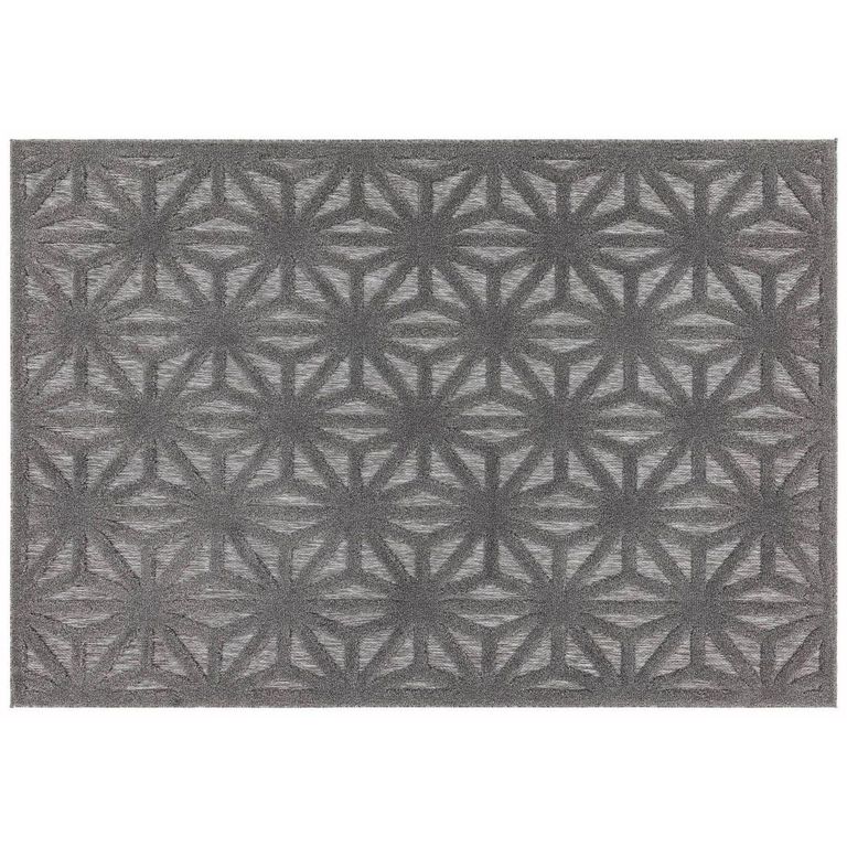 Salta Anthracite Star SA01 Rug - Sizes Available