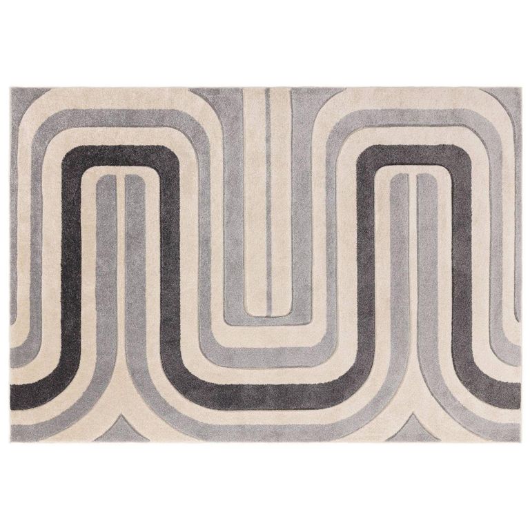 Sketch Contour Grey SK17 Rug - 200cm x 290cm