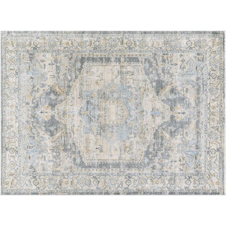 Avellino Vintage Blue Boho High Pile AVL2303 Rug - Sizes Available