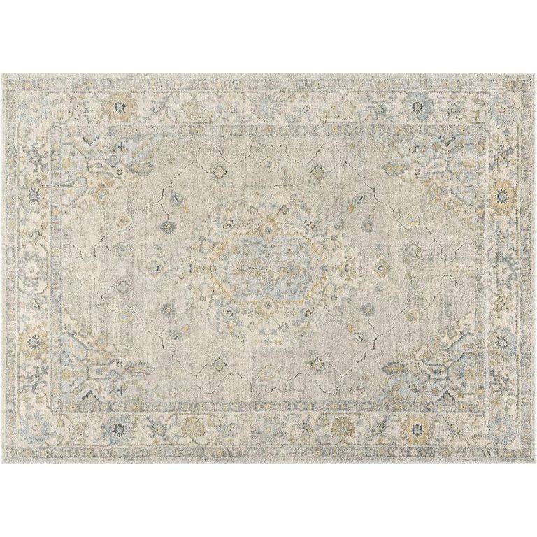 Avellino Vintage Grey Boho High Pile AVL2316 Rug - Sizes Available