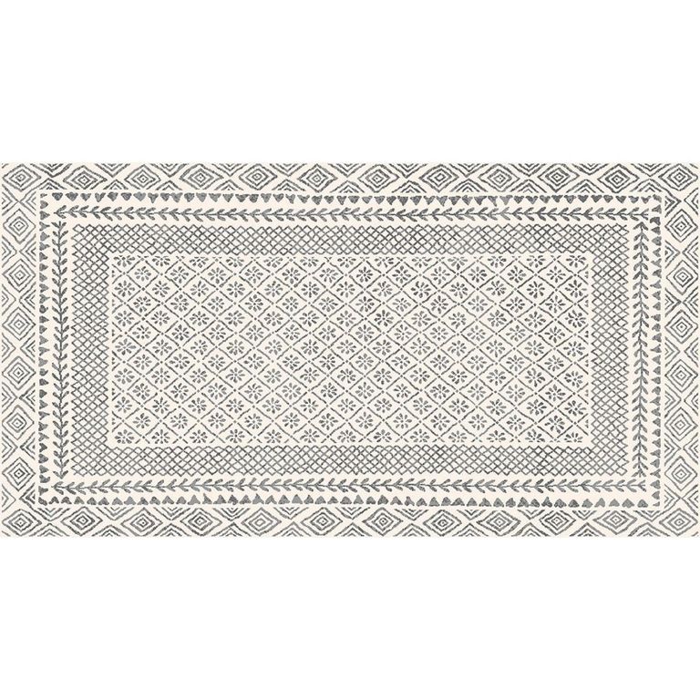 Bahar Geometric Global Grey BHR2321 Rug - Sizes Available