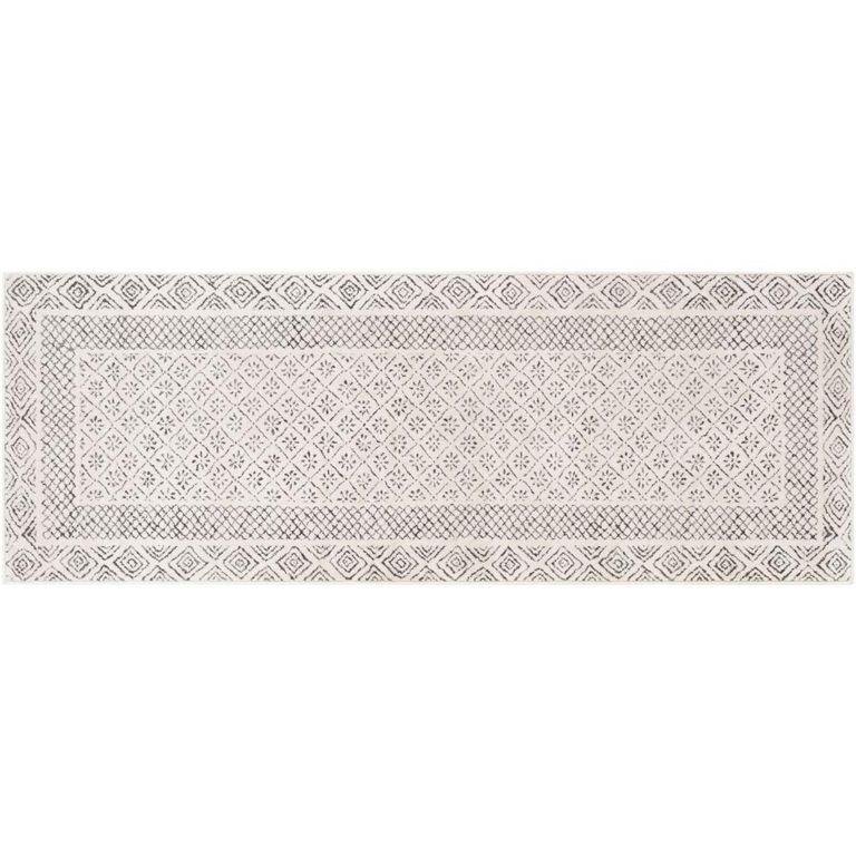 Bahar Geometric Global Grey BHR2321 Runner - 80cm x 220cm