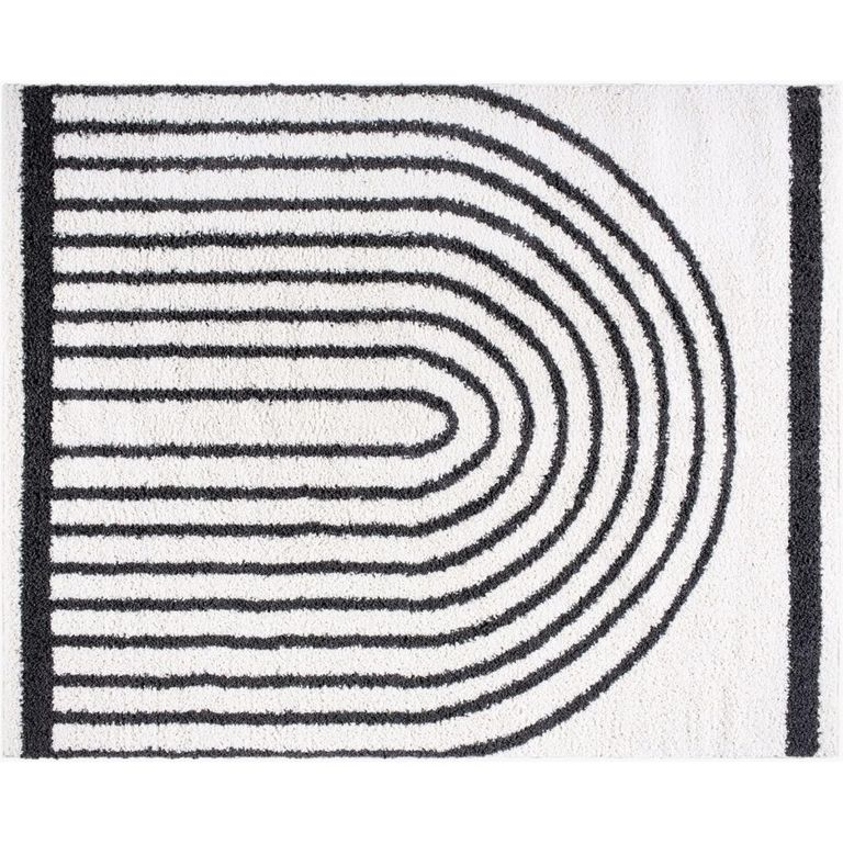 Birmingham Global Plush Black Soft Pile BMM2312 Rug - Sizes Available