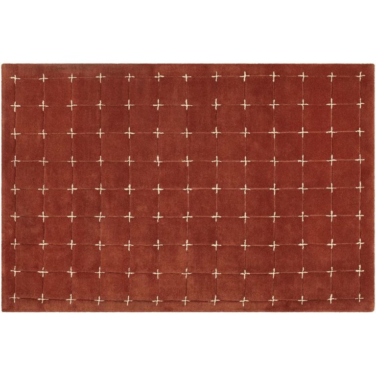 Brook Terracotta Orange Wool BKO2334 Rug - Sizes Available