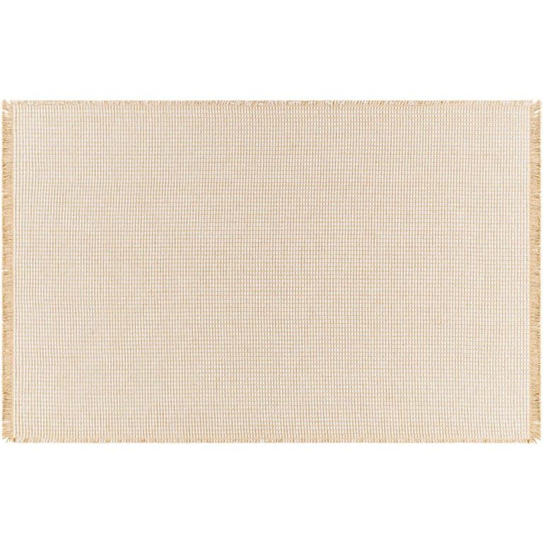 Kimi Becki Owens Brown Solid and Border Fringe BOKM2302 Rug - 120cm x 170cm