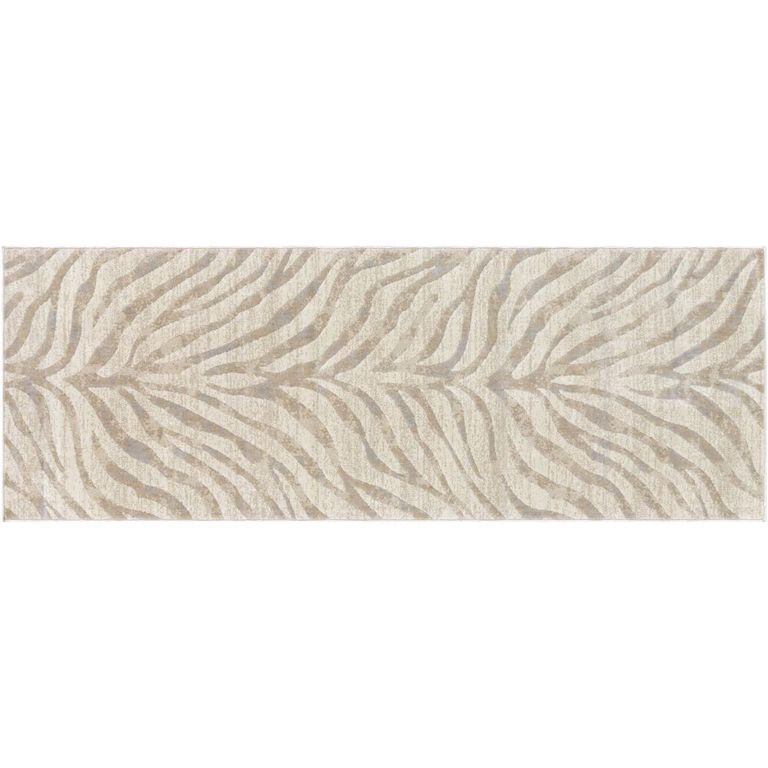City Beige Zebra Animal Print CIT2301 Runner - 80cm x 220cm