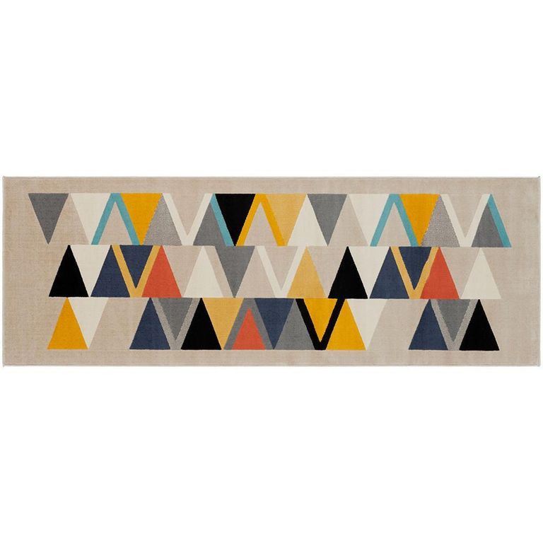 City Geometric Taupe CIT2350 Runner - 80cm x 220cm