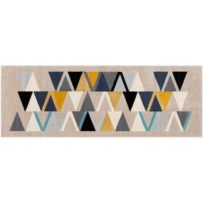 City Geometric Yellow CIT2349 Runner - 80cm x 220cm