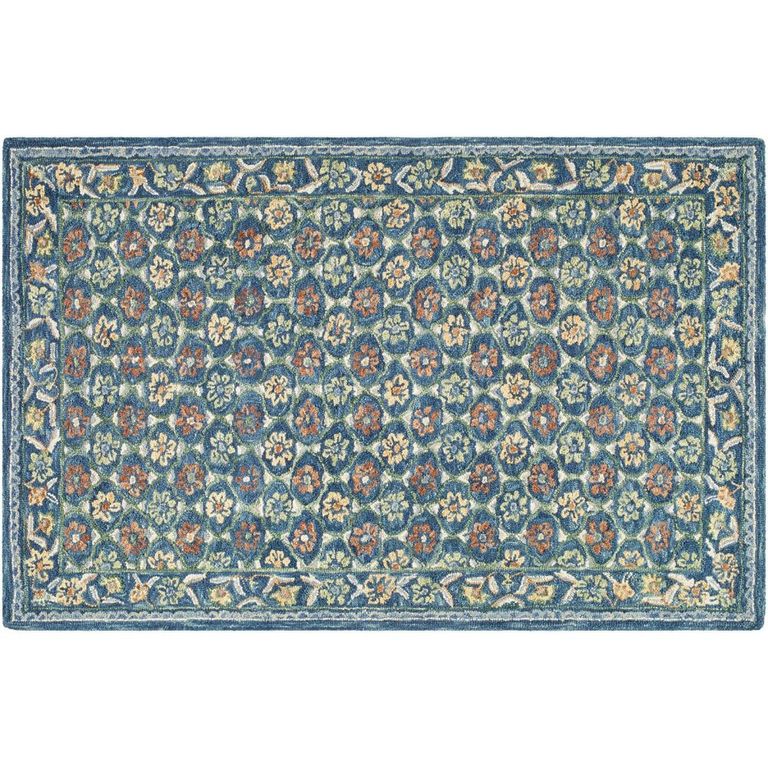 Fairfax Global Blue Wool FFX2304 Rug - Sizes Available