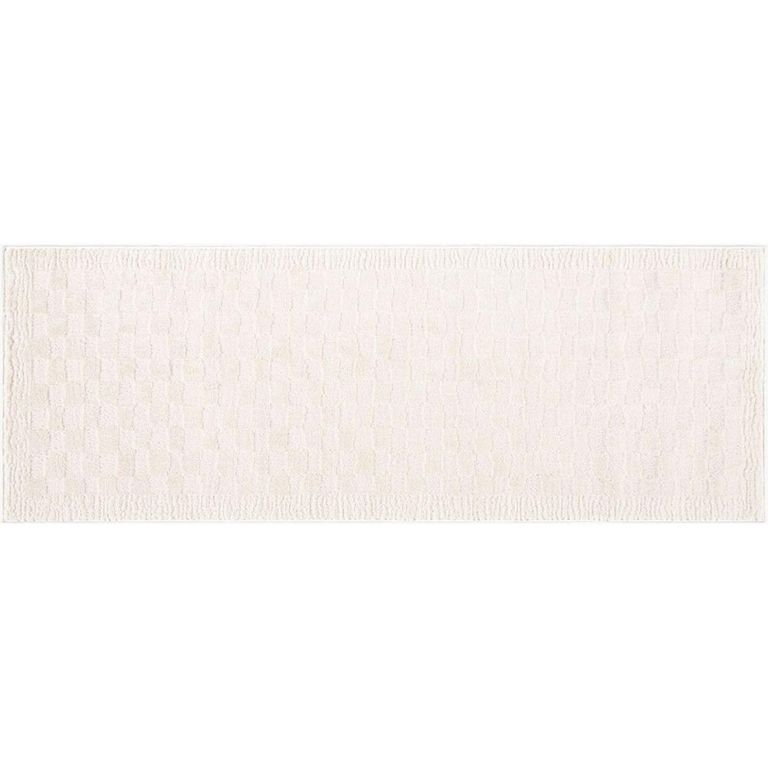 Freud Ivory High Pile Checkered FEU2327 Runner - 80cm x 220cm