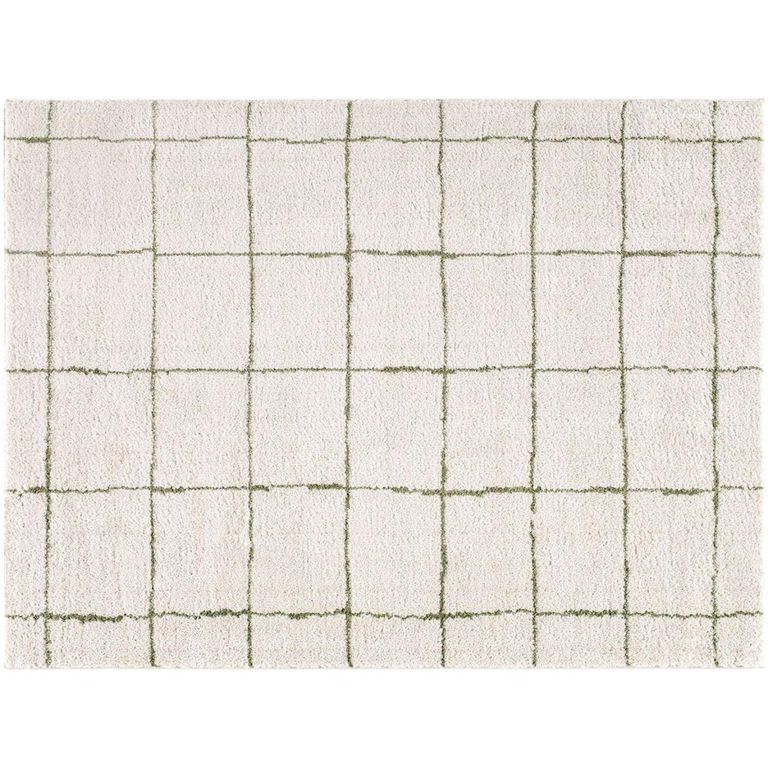 Tivoli Green Washable Shaggy EDRV2301 Rug - Sizes Available