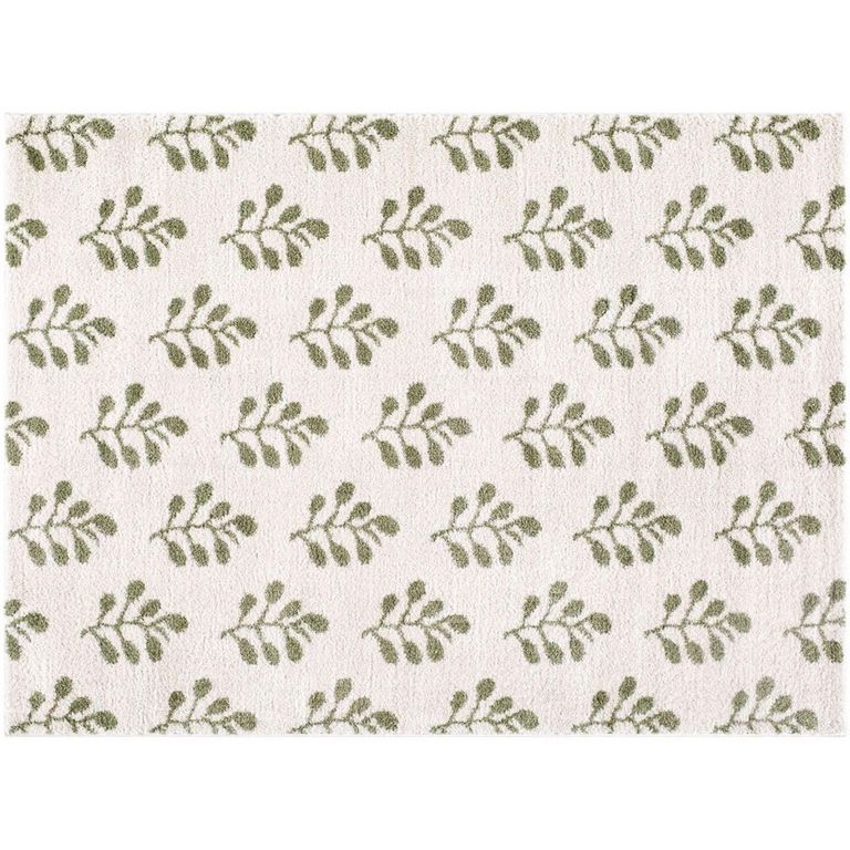 Tivoli Green Washable Shaggy EDRV2304 Rug - Sizes Available