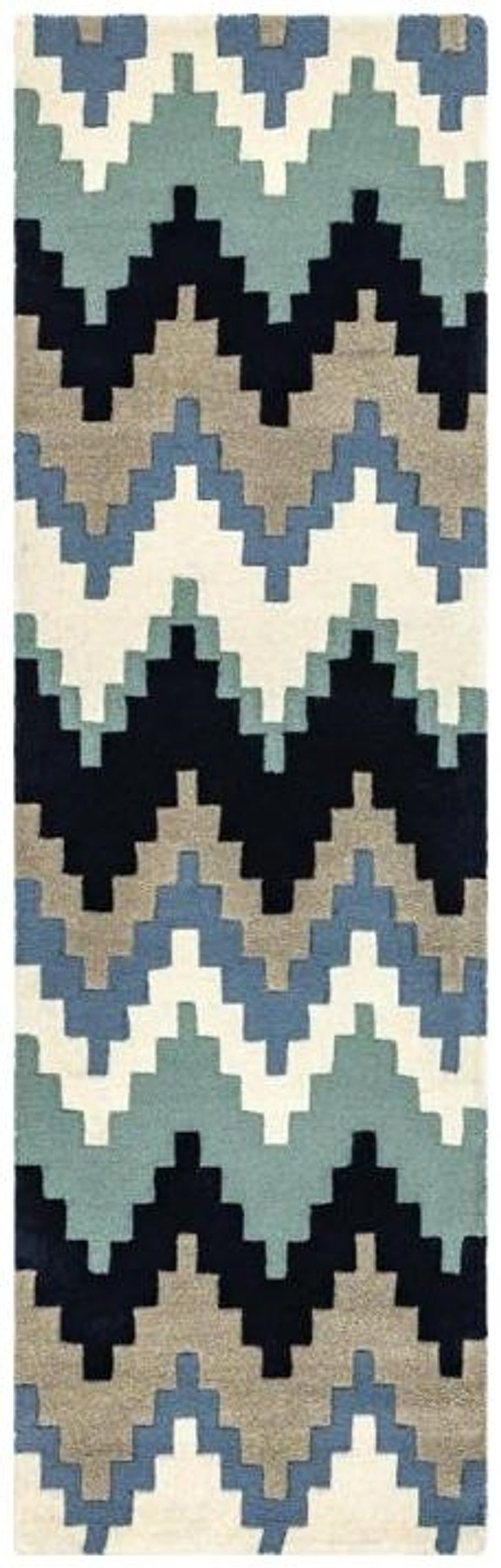 Contemporary Design Matrix Runner - Cuzzo 70 - Blue - 70cm x 240cm