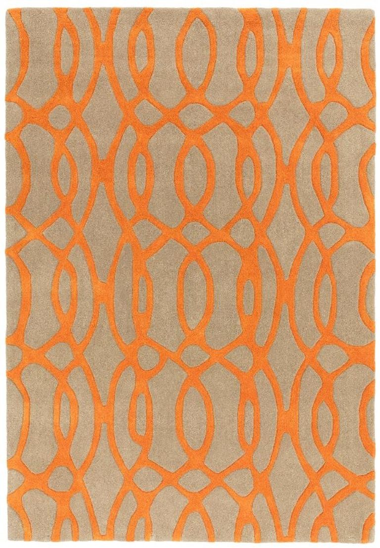 Contemporary Design Matrix Rug - Wire 37 - Orange - Sizes Available
