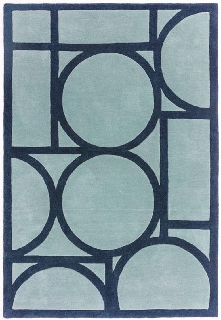 Contemporary Design Metro Rug - Blue - Sizes Available