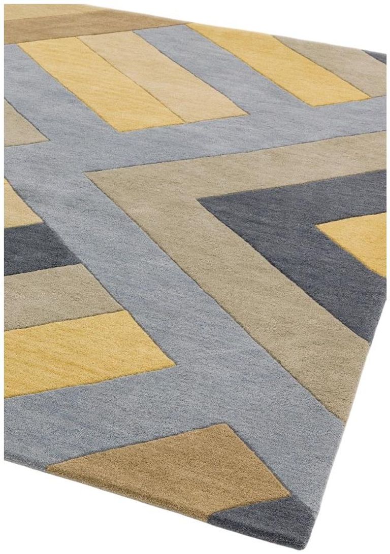 Contemporary Design Reef Runner - Big Zig RF02 - Ochre Grey - 66cm x 200cm
