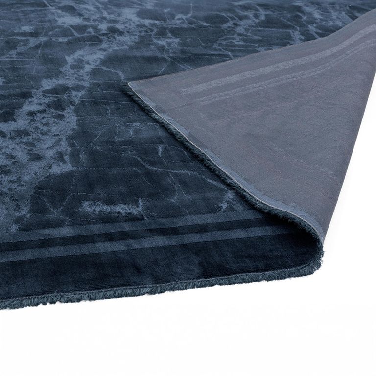 Contemporary Design Zehraya Rug - Border Ink Blue - Sizes Available