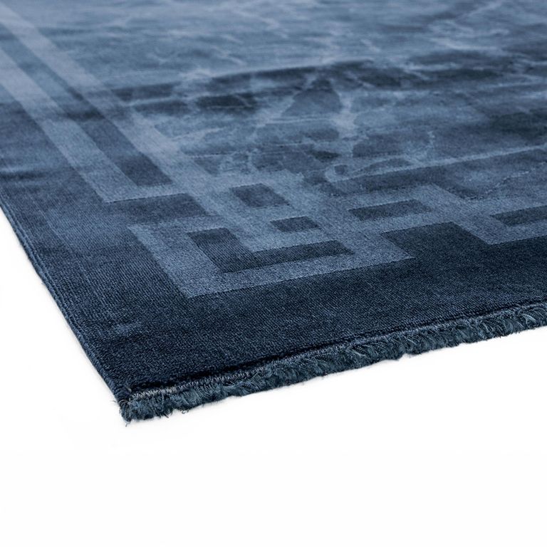 Contemporary Design Zehraya Rug - Border Ink Blue - Sizes Available