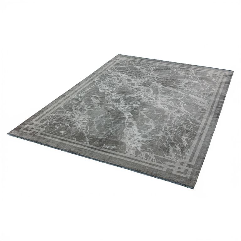 Contemporary Design Zehraya Rug - Border Silver - Sizes Available