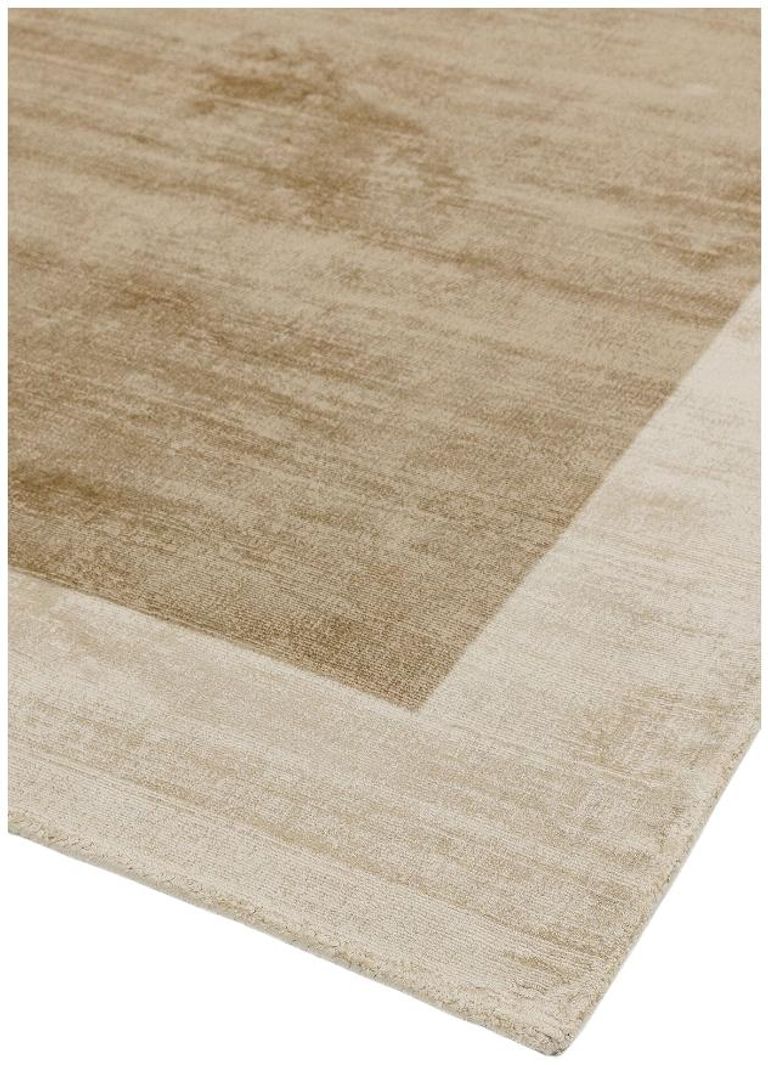 Contemporary Plain Blade Rug - Border 01 - Putty Champagne - Sizes Available