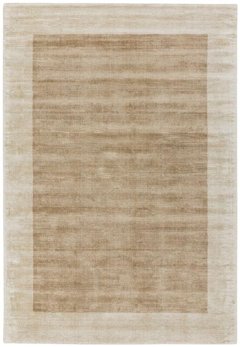 Contemporary Plain Blade Rug - Border 01 - Putty Champagne - Sizes Available