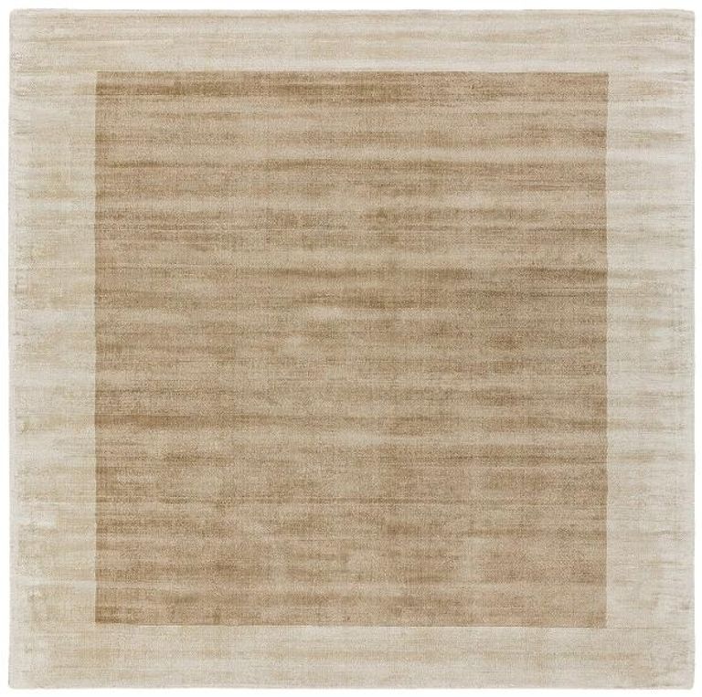 Contemporary Plain Blade Rug - Border 01 - Putty Champagne - Sizes Available