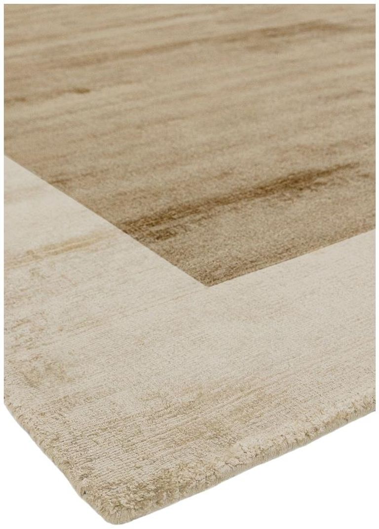 Contemporary Plain Blade Rug - Border 01 - Putty Champagne - Sizes Available
