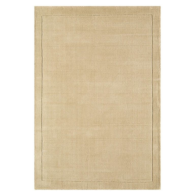 Contemporary Plain York Rug - Beige - Sizes Available