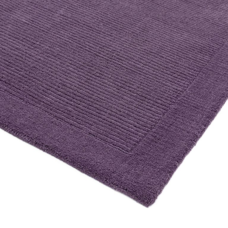 Contemporary Plain York Rug - Purple - Sizes Available
