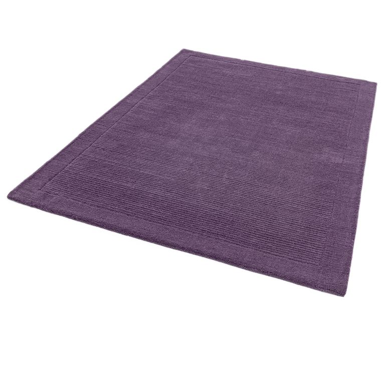 Contemporary Plain York Rug - Purple - Sizes Available