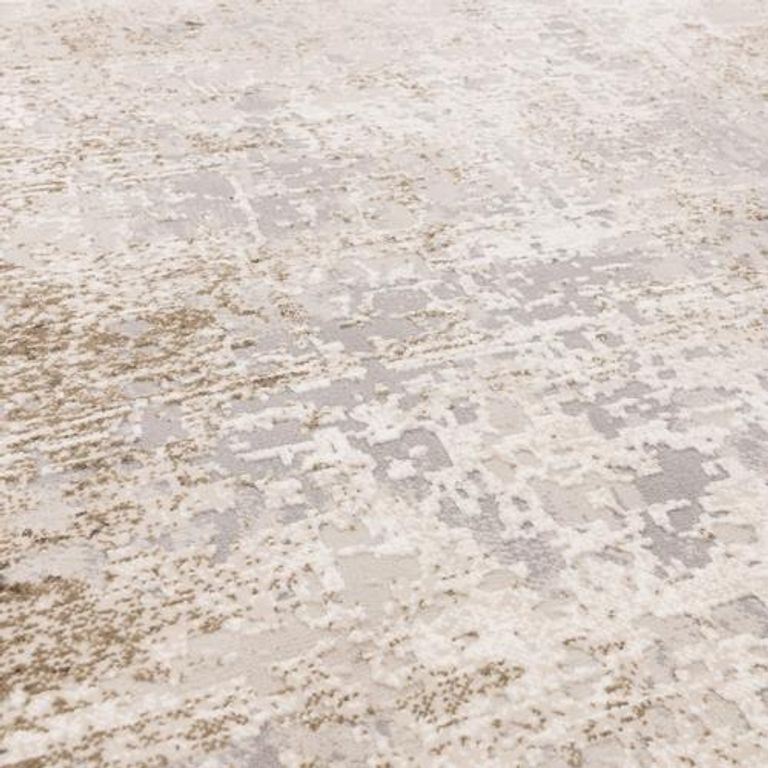 Easy Kuza Rug - Border - Beige - Sizes Available