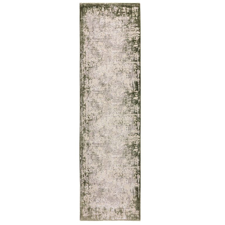 Easy Kuza Rug - Border - Green - Sizes Available