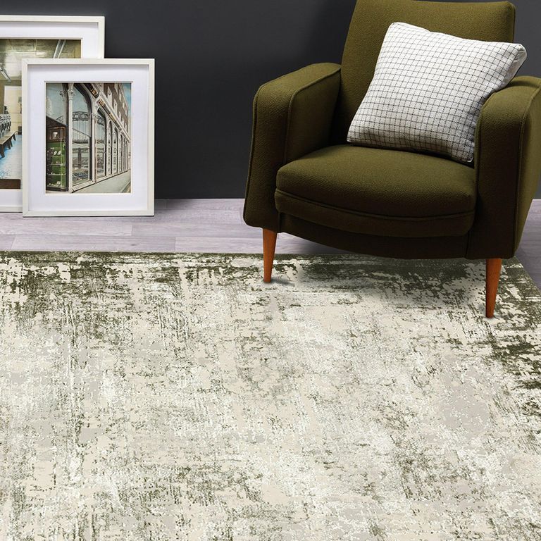 Easy Kuza Rug - Border - Green - Sizes Available
