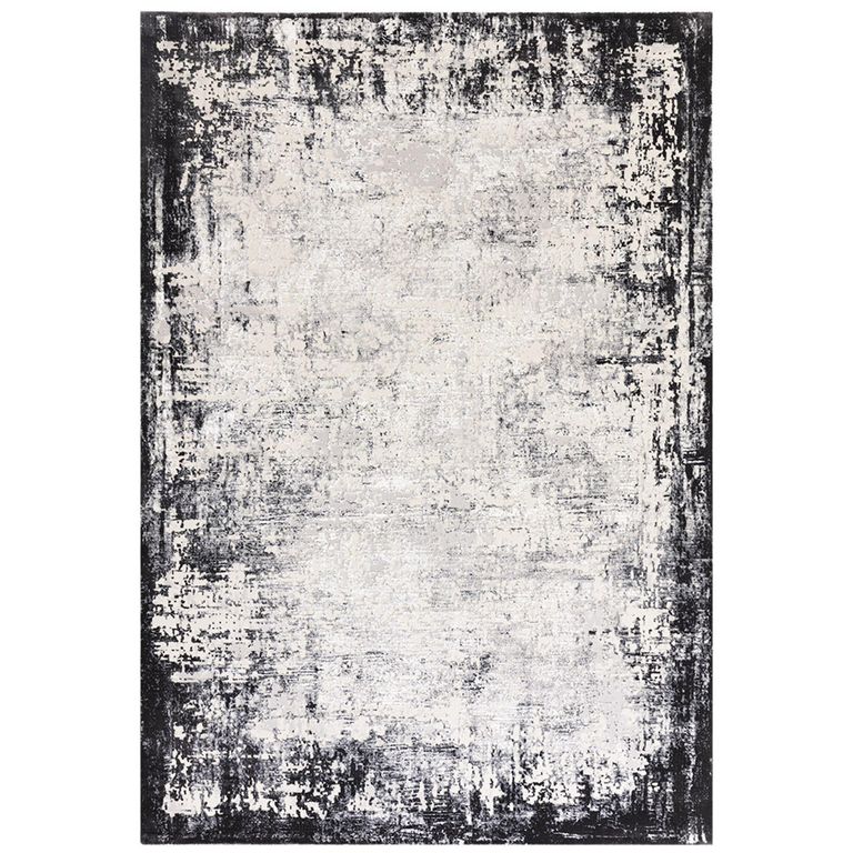 Easy Kuza Rug - Border - Grey - Sizes Available
