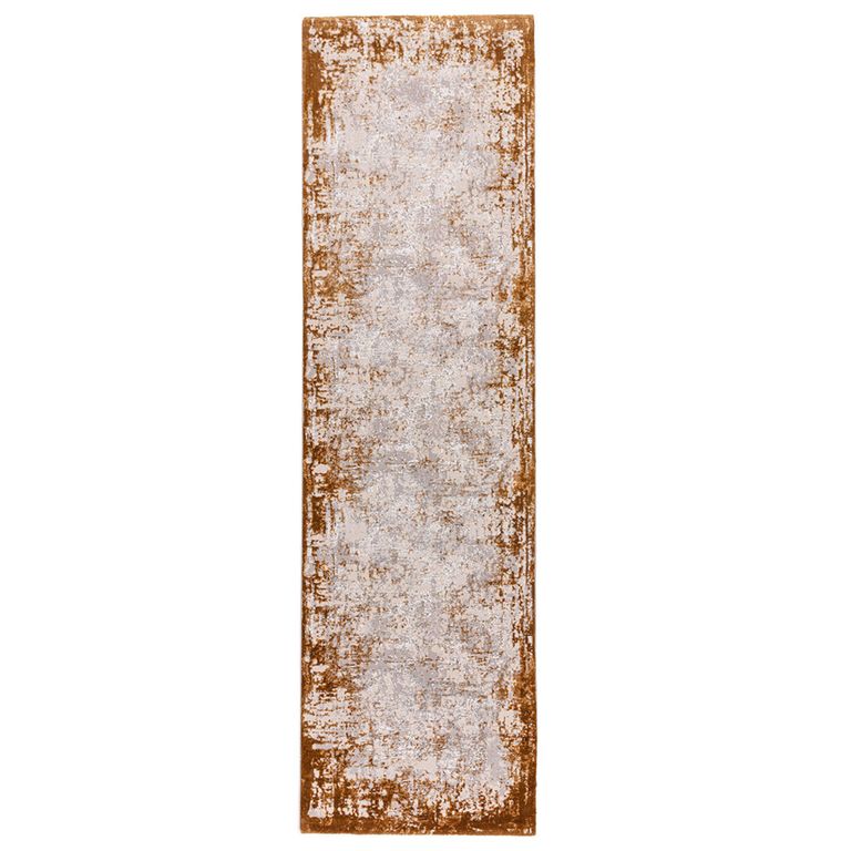 Easy Kuza Rug - Border - Terracotta - Sizes Available