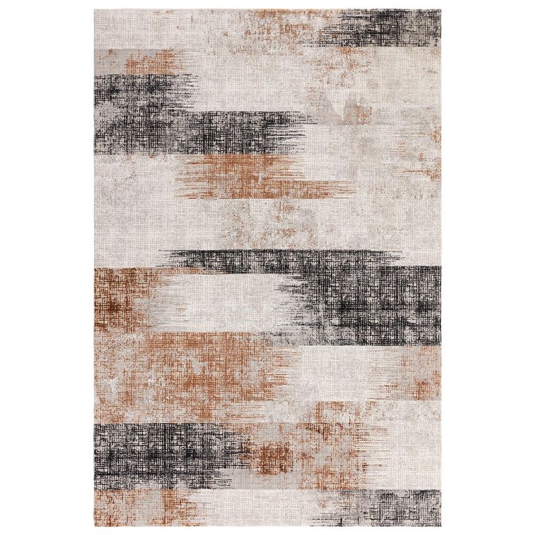 Easy Kuza Rug - Lines - Terracotta - Sizes Available