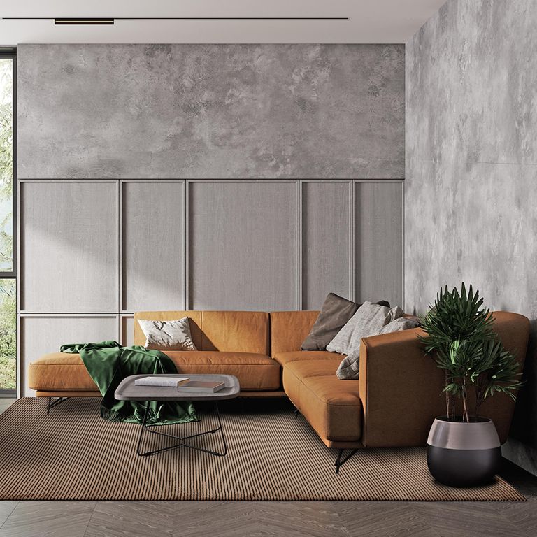 Easy Kuza Rug - Plain Stripe - Terracotta - Sizes Available
