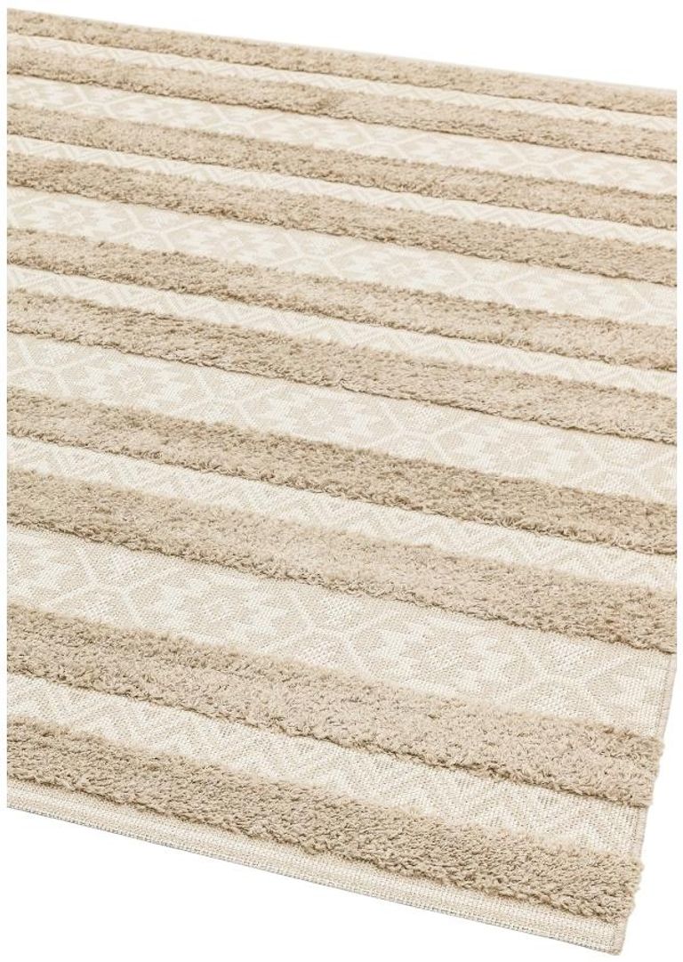 Easy Monty Rug - Stripe - MN04 - Natural and Cream - Sizes Available