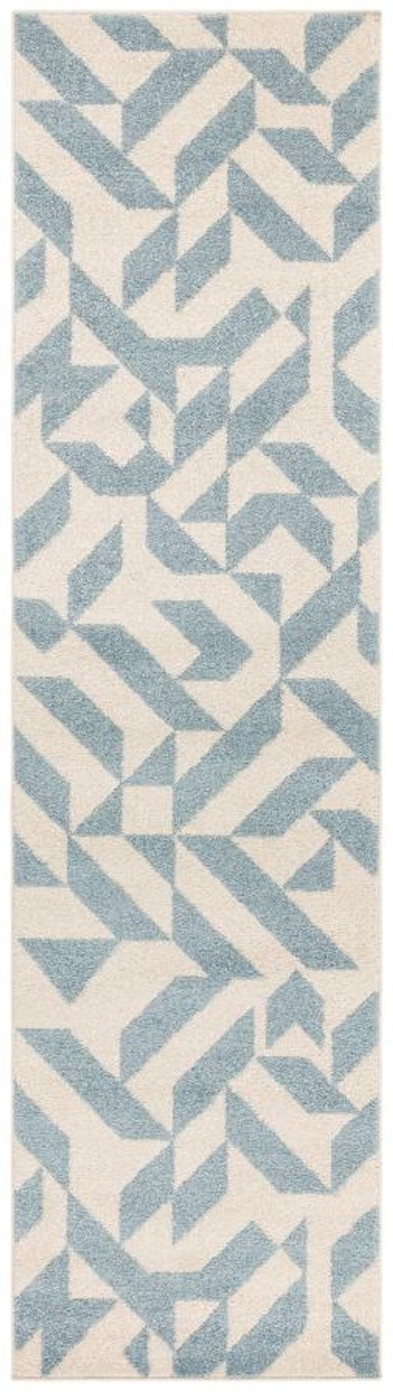 Easy Muse Rug - Shapes - MU03 - Blue - Sizes Available