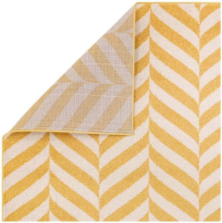 Easy Muse Rug - Stripe - MU08 - Yellow - Sizes Available