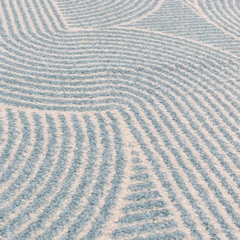 Easy Muse Rug - Swirl - MU02 - Blue - Sizes Available