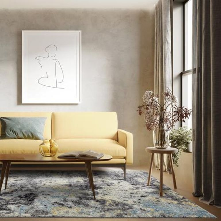 Easy Nova Rug - Abstract Blue - NV32 - Sizes Available