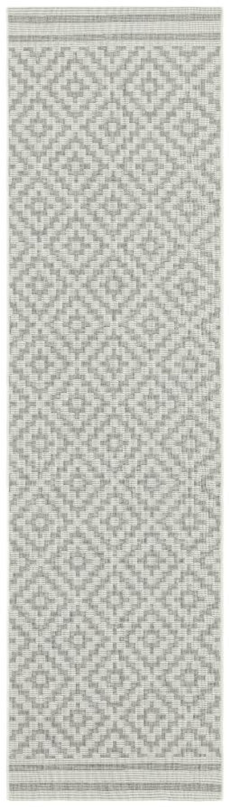 Easy Patio Rug - Diamond 11 - Grey - Sizes Available
