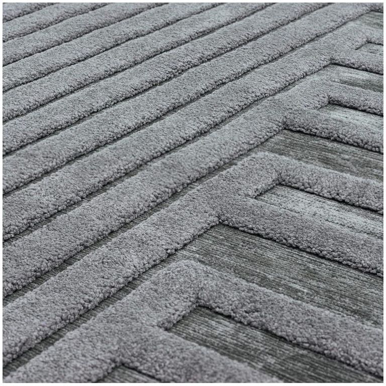 Easy Valley Connection Rug - Charcoal - 120cm x 170cm