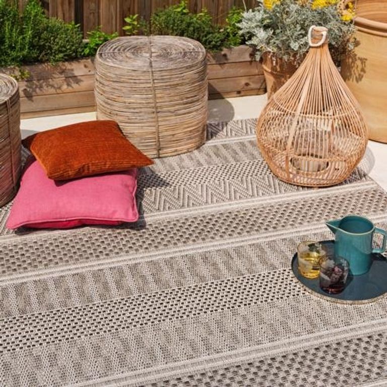 Easy Varanda Rug - Stripe - Natural - 80cm x 150cm