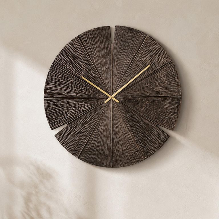 Blaise Wall Clock - Round - Bronze - Aluminium