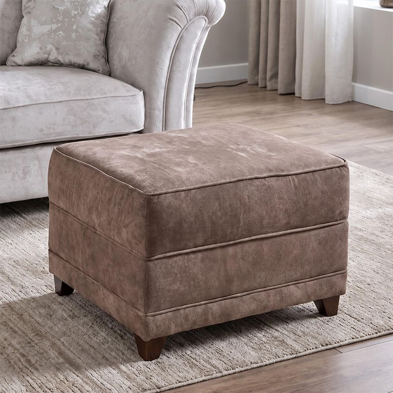 Weston Fabric Storage Footstool - Colours Available