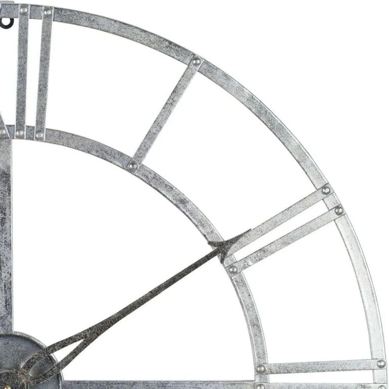 Clearance - Silver Foil Skeleton Wall Clock - A310