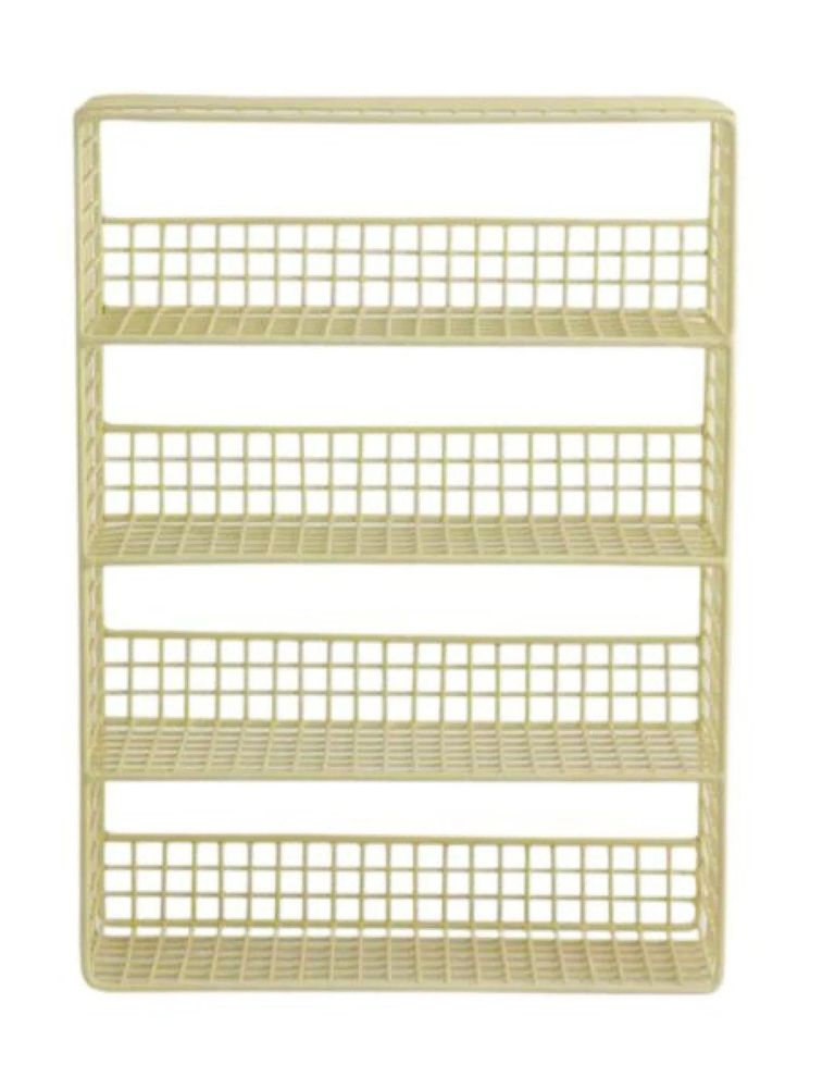 Kikori Wall Shelf - Yellow - Metal Wire