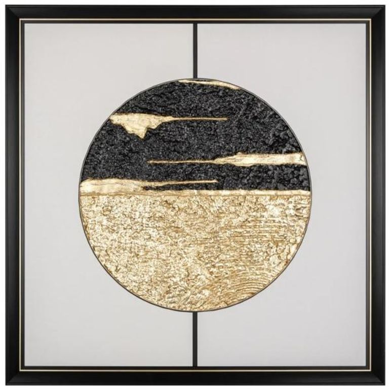 Moon Black and Gold Wall Art